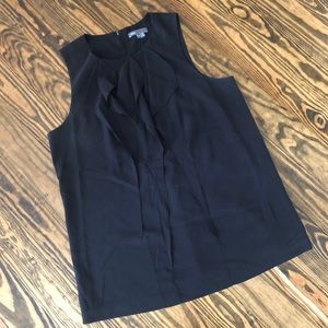 Vince Black Silk Sleeveless Blouse